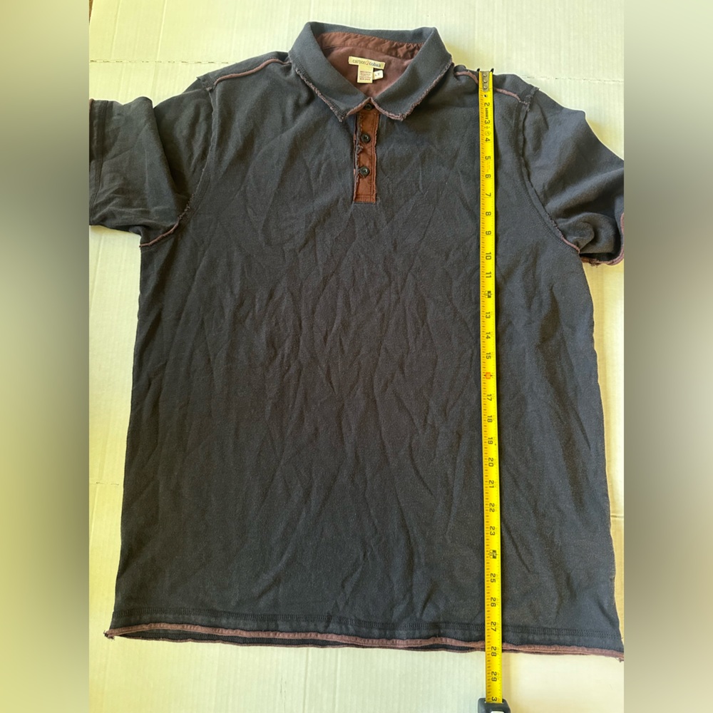 Carbon 2 Cobalt Short Sleeve Polo Mens Size Large‎ Tall LT Grey Golf Business - Picture 5 of 6